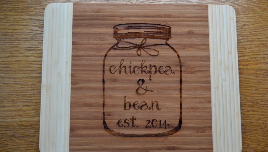 Our new personalized cutting board!