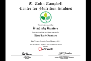 Plant Based Nutrition Certificate