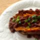 Sweet Potato with Black Bean Chili