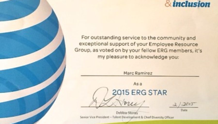 Marc Receives ERG Award