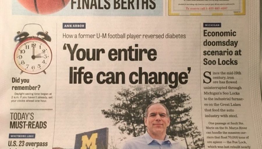 MLive Article about How I Tackled Diabetes