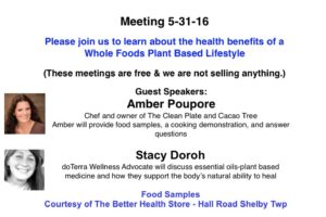 Meeting May 31!