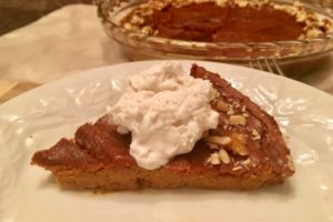 Pumpkin Pie (vegan, crustless, delicious)